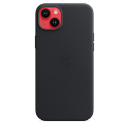 Coque en Cuir avec MagSafe pour iPhone 14 Plus - Minuit