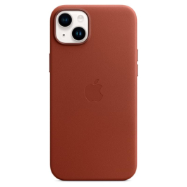 Coque en Cuir avec MagSafe pour iPhone 14 Plus - Umber