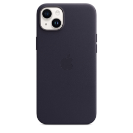 Coque en Cuir avec MagSafe pour iPhone 14 Plus - Violet