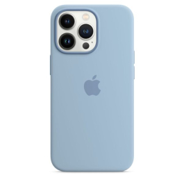 Coque en silicone avec MagSafe pour iPhone 13 Pro - Bleu fog