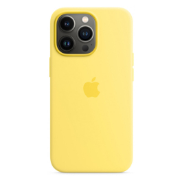Coque en silicone avec MagSafe pour iPhone 13 Pro - Lemon zest