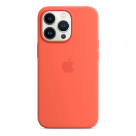 Coque en silicone avec MagSafe pour iPhone 13 Pro - Nectarine