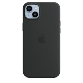 Coque en silicone avec MagSafe pour iPhone 14 Plus - Minuit