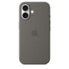 Coque en silicone avec MagSafe pour iPhone 16 Gris minéral
