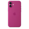 Coque en silicone avec MagSafe pour iPhone 16 Plus Fuchsia