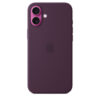 Coque en silicone avec MagSafe pour iPhone 16 Plus Prune