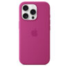 Coque en silicone avec MagSafe pour iPhone 16 Pro Fuchsia