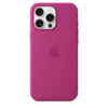 Coque en silicone avec MagSafe pour iPhone 16 Pro Max Fuchsia