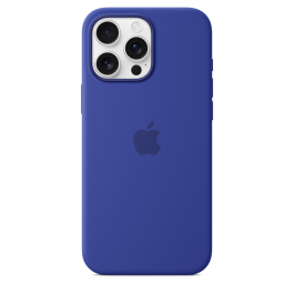 Coque en silicone avec MagSafe pour iPhone 16 Pro Max Outremer