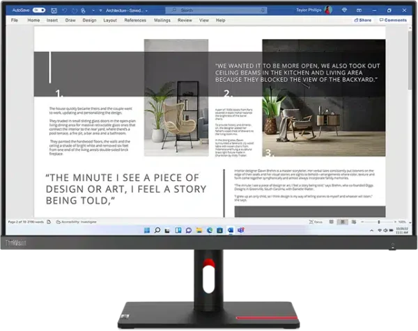 Écran 27" Full HD Lenovo ThinkVision S27i-30 (63DFKAT4EU) - Duga