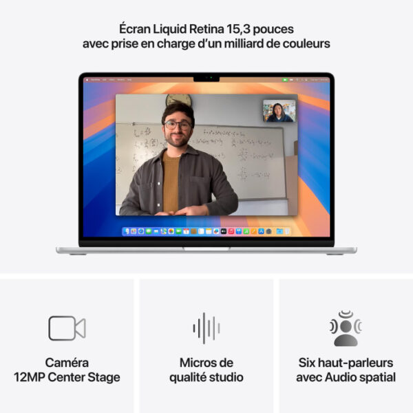 MacBook Air 15 pouces (puce M4) Apple M4 (10-Core/GPU10-Core) 16Go 256 Gb Starlight – Image 5